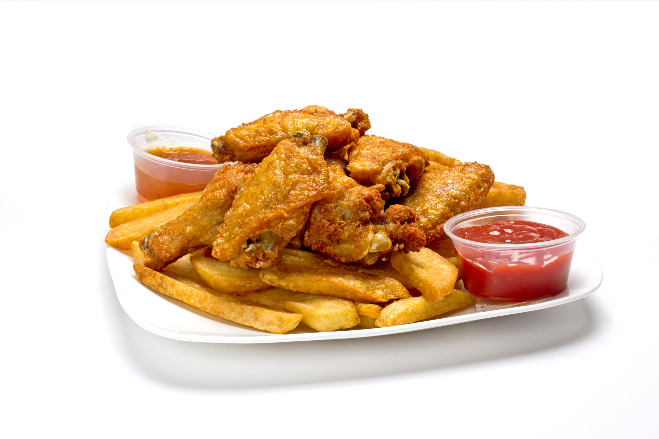 Order Chicken Wing Plate food online from Jimmy's Pizza Too store, Lowell on bringmethat.com