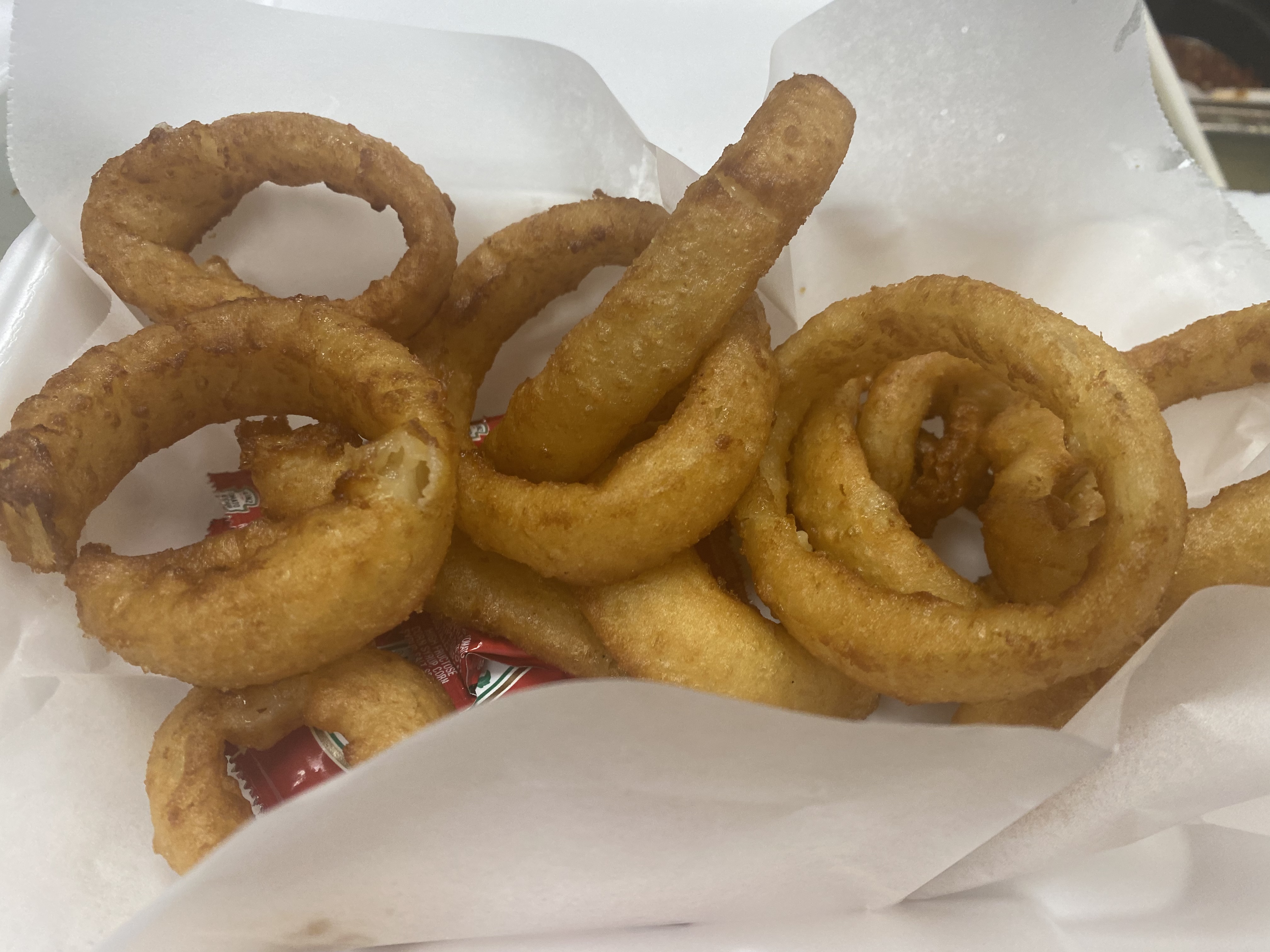 Order Onion Rings food online from Luisa's Italian Pizzeria store, Manchester on bringmethat.com