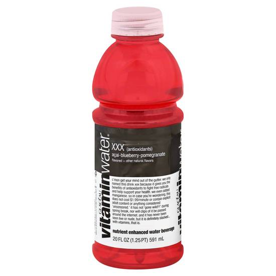 Order Vitaminwater Water Beverage Nutrient Enhanced XXX Acai (20 oz) food online from Rite Aid store, Canton on bringmethat.com