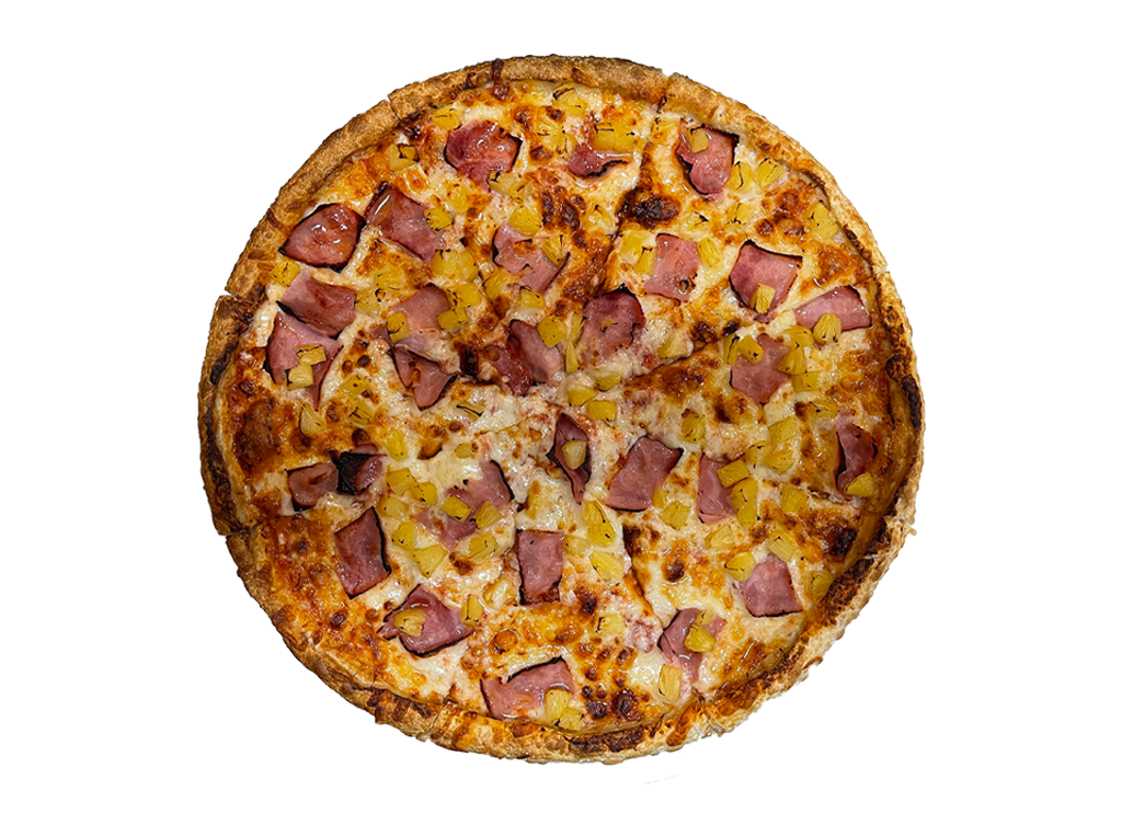 Order Hawaiian Pizza food online from Land of Pizza Inc store, South Boston on bringmethat.com