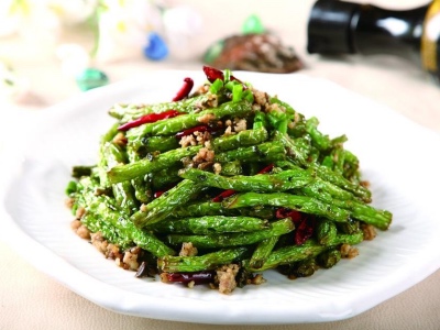 Order Dry-Fried Green Beans干煸四季豆 food online from Frice store, Riverside on bringmethat.com