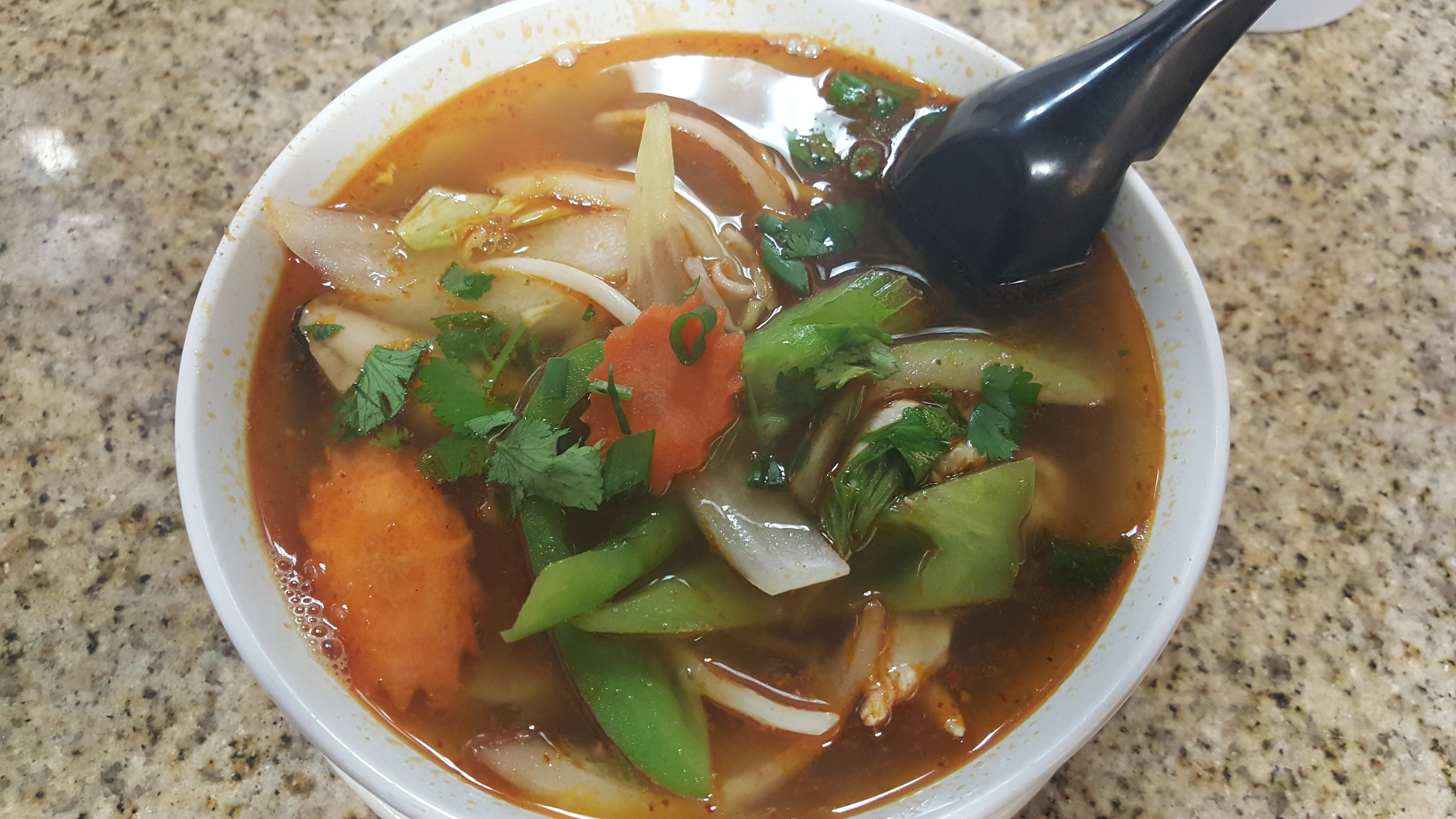 Order 16. Tom Yum Goong Soup food online from Aroma Thai Restaurant store, Imperial Beach on bringmethat.com