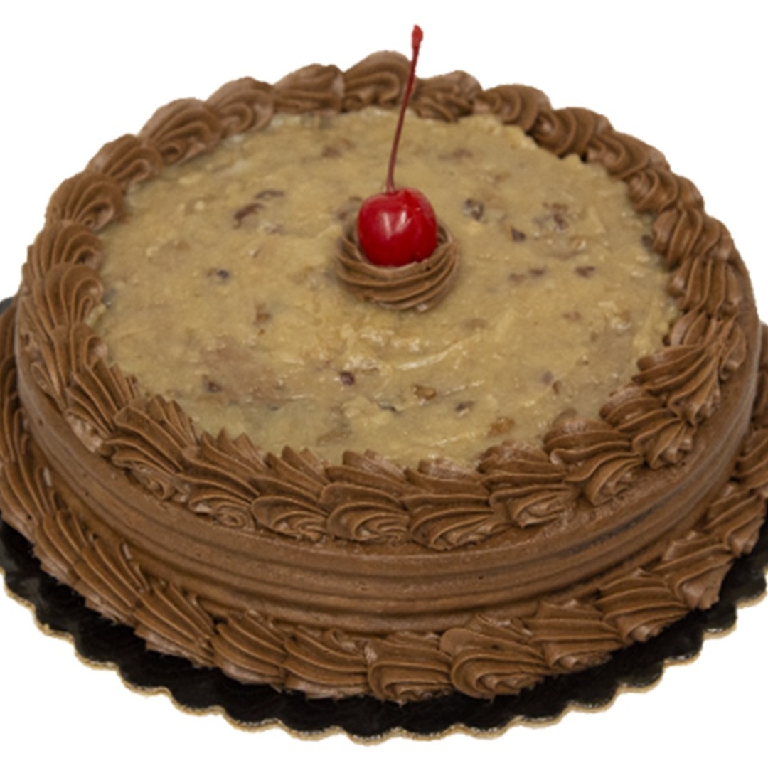 Order German Chocolate Cake, 8" Single Layer food online from Save Mart Supermarket store, Patterson on bringmethat.com