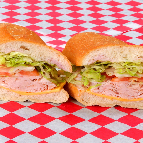 Order 7. Turkey and Cheese Sub food online from 30 Burgers & Mike's Subs store, Dunellen on bringmethat.com