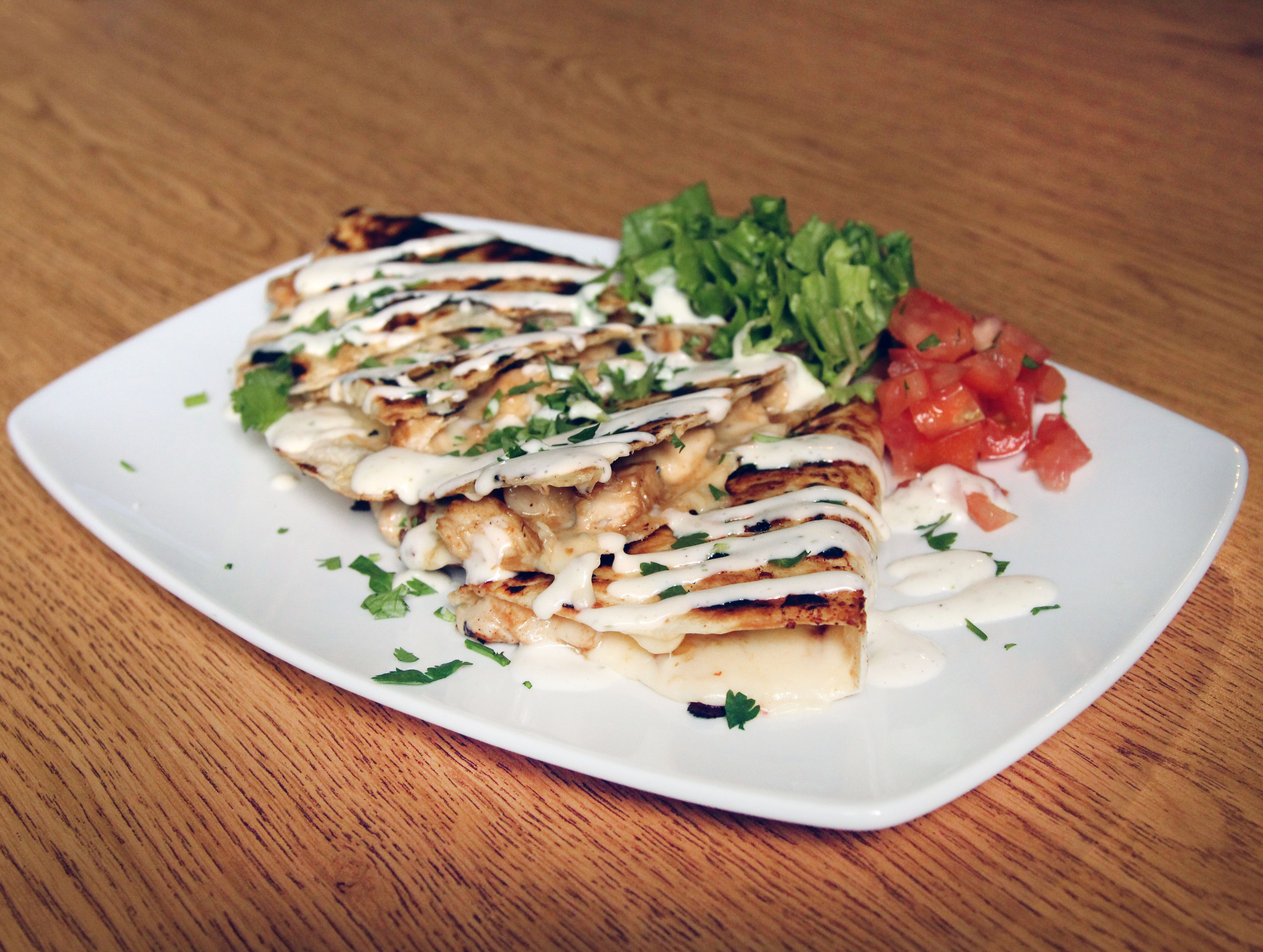 Order Firecracker Quesadilla food online from Cleats Club Seat Grille Old Brooklyn store, Cleveland on bringmethat.com