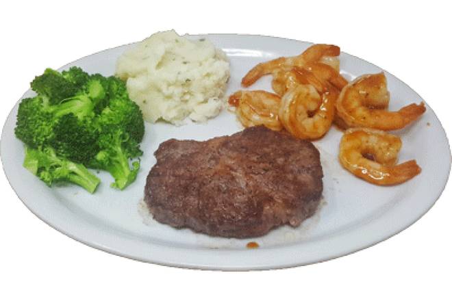 Order Double Meat Combo: 6 oz Ribeye with BBQ Shrimp food online from Ruby Tuesday store, Pottsville on bringmethat.com