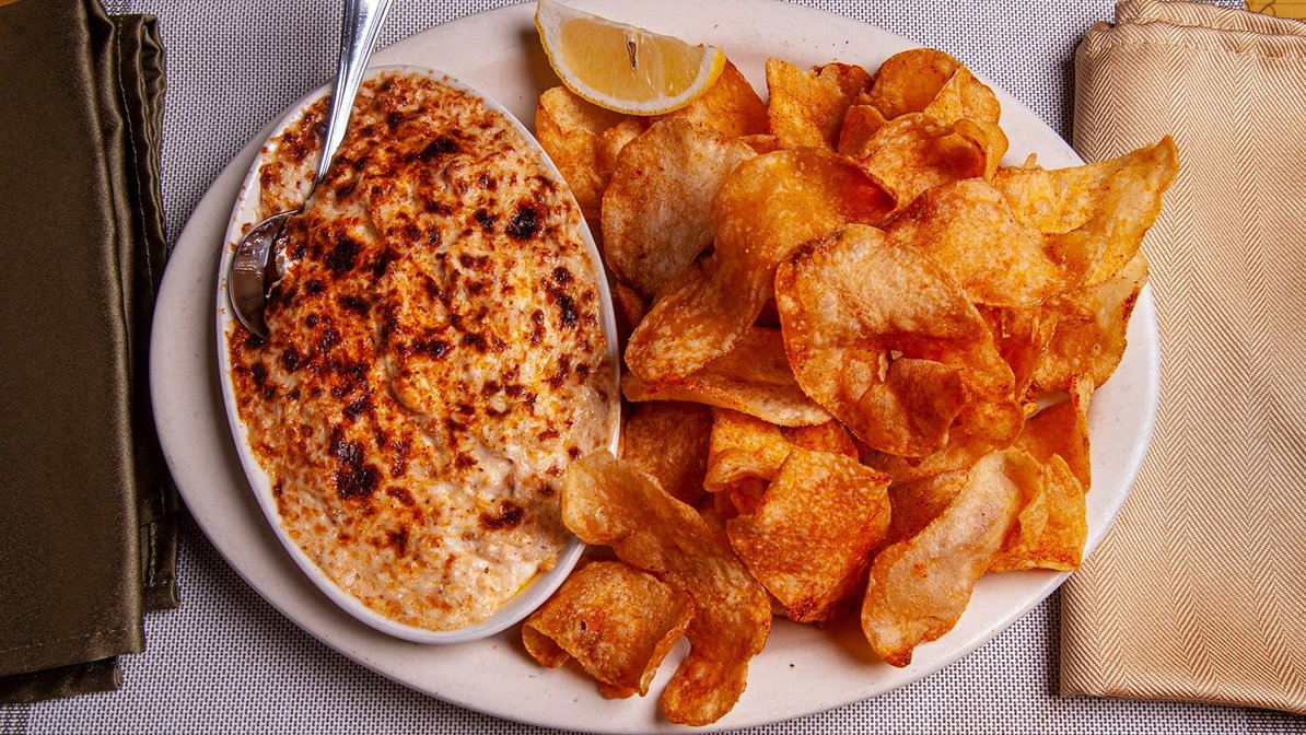 Order Baked Crab Dip food online from Flanigan Boathouse store, Conshohocken on bringmethat.com