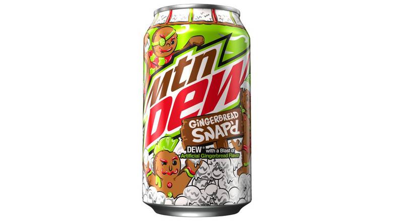 Order Mountain Dew Gingerbread Snap'D Soda food online from Trumbull Mobil store, Trumbull on bringmethat.com