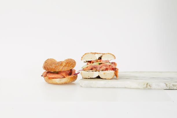 Order Pastrami Salmon Sandwich food online from Murray's Bagels store, New York on bringmethat.com