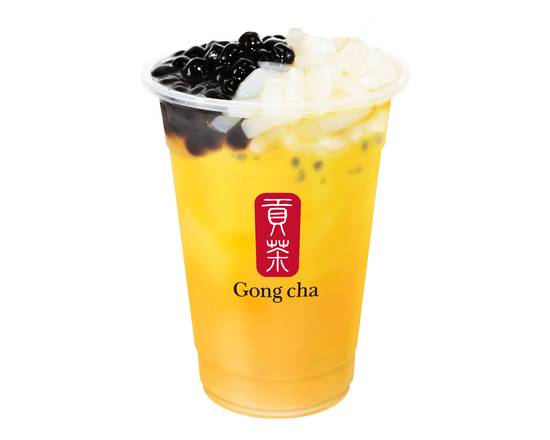 Order QQ Passionfruit Green Tea (百香QQ綠) food online from Gong Cha & Fuji Teriyaki store, Silver Spring on bringmethat.com