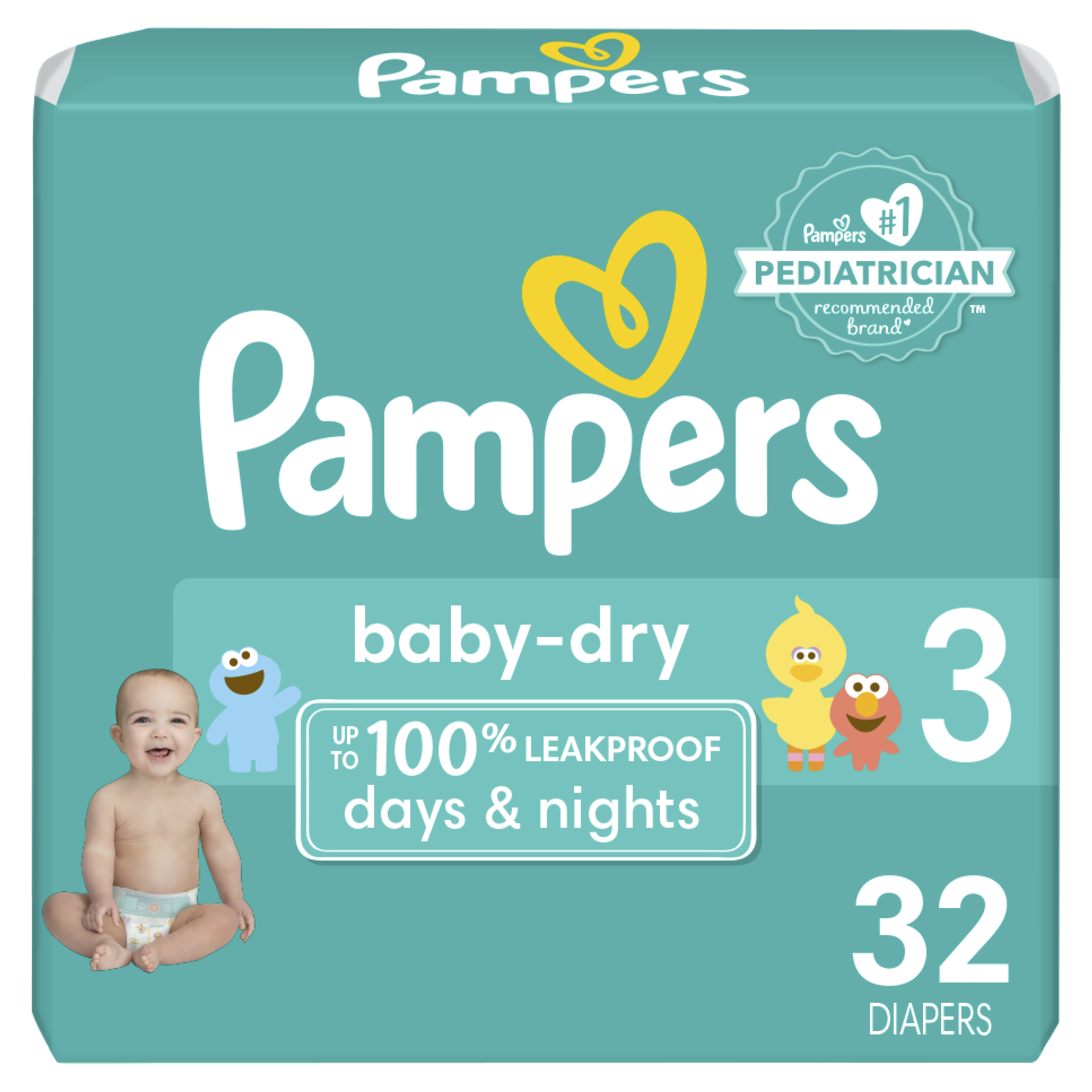 Order Pampers Baby Dry Diapers, Size 3 - 32 ct food online from Rite Aid store, Chino Hills on bringmethat.com