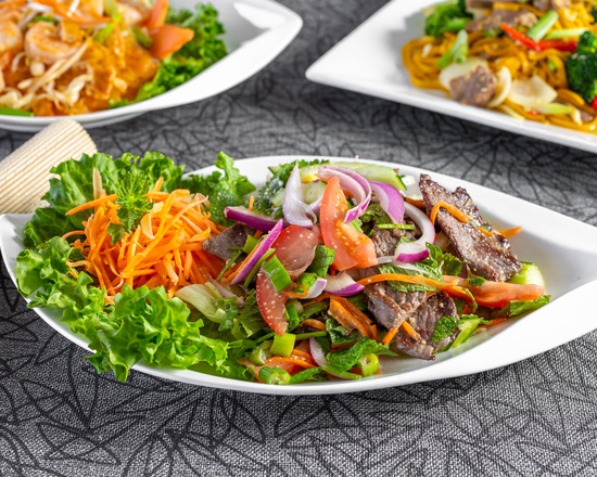 Order Mint Beef Salad food online from Thai House store, Kansas City on bringmethat.com