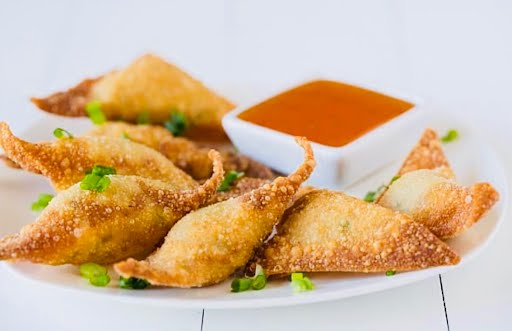 Order Crab Rangoon (5 pieces) food online from Touhy Fruity store, Norridge on bringmethat.com