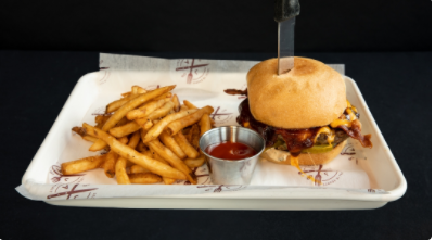 Order Fat Jack Burger* food online from 360-Restaurant store, Austin on bringmethat.com