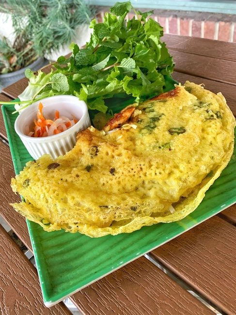 Order 25. BANH XEO ( Vietnamese Crepe) food online from Pho N Mor store, Chino Hills on bringmethat.com