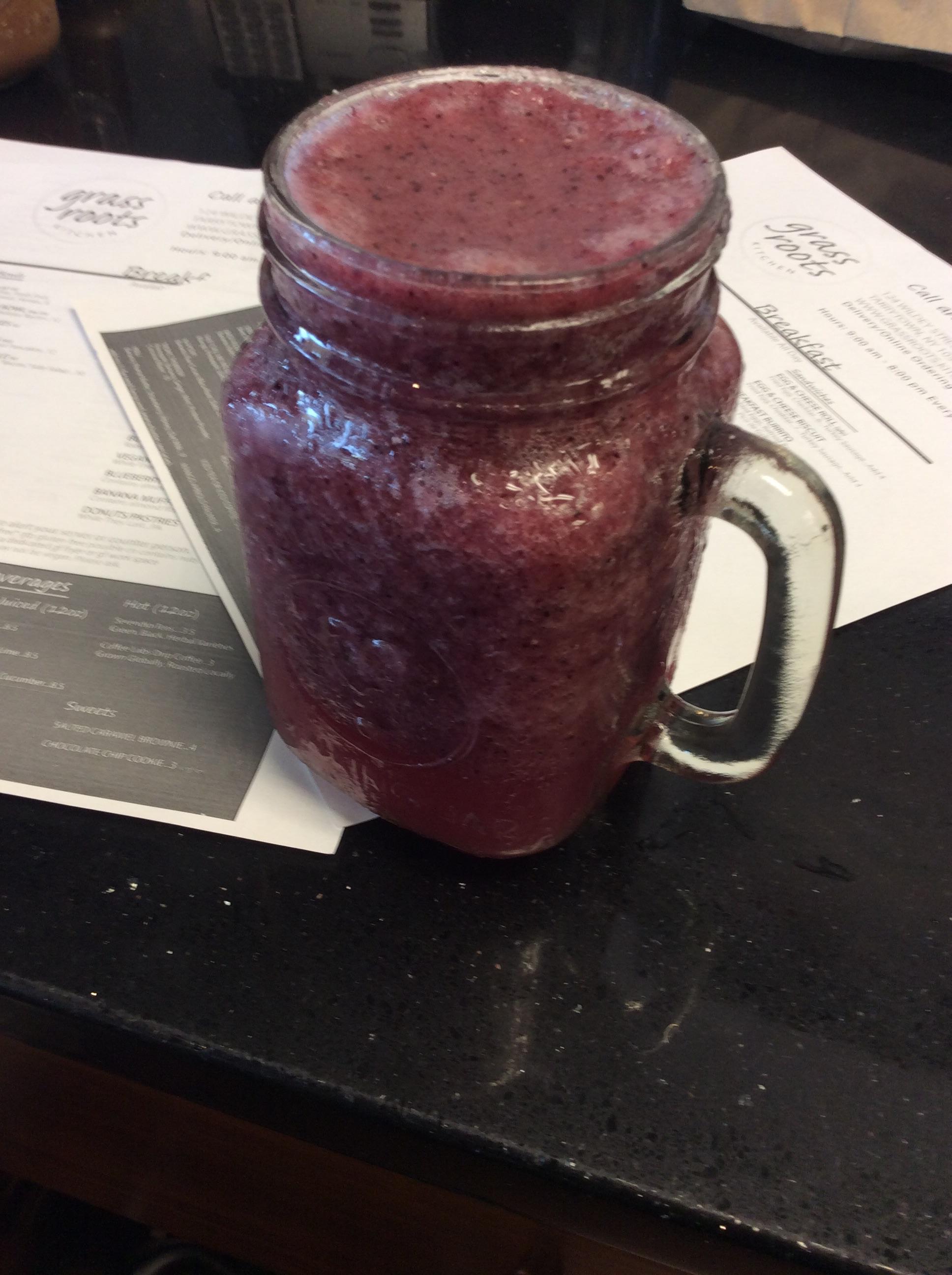 Order Berry Nice Smoothie food online from Grass Roots Kitchen store, Tarrytown on bringmethat.com