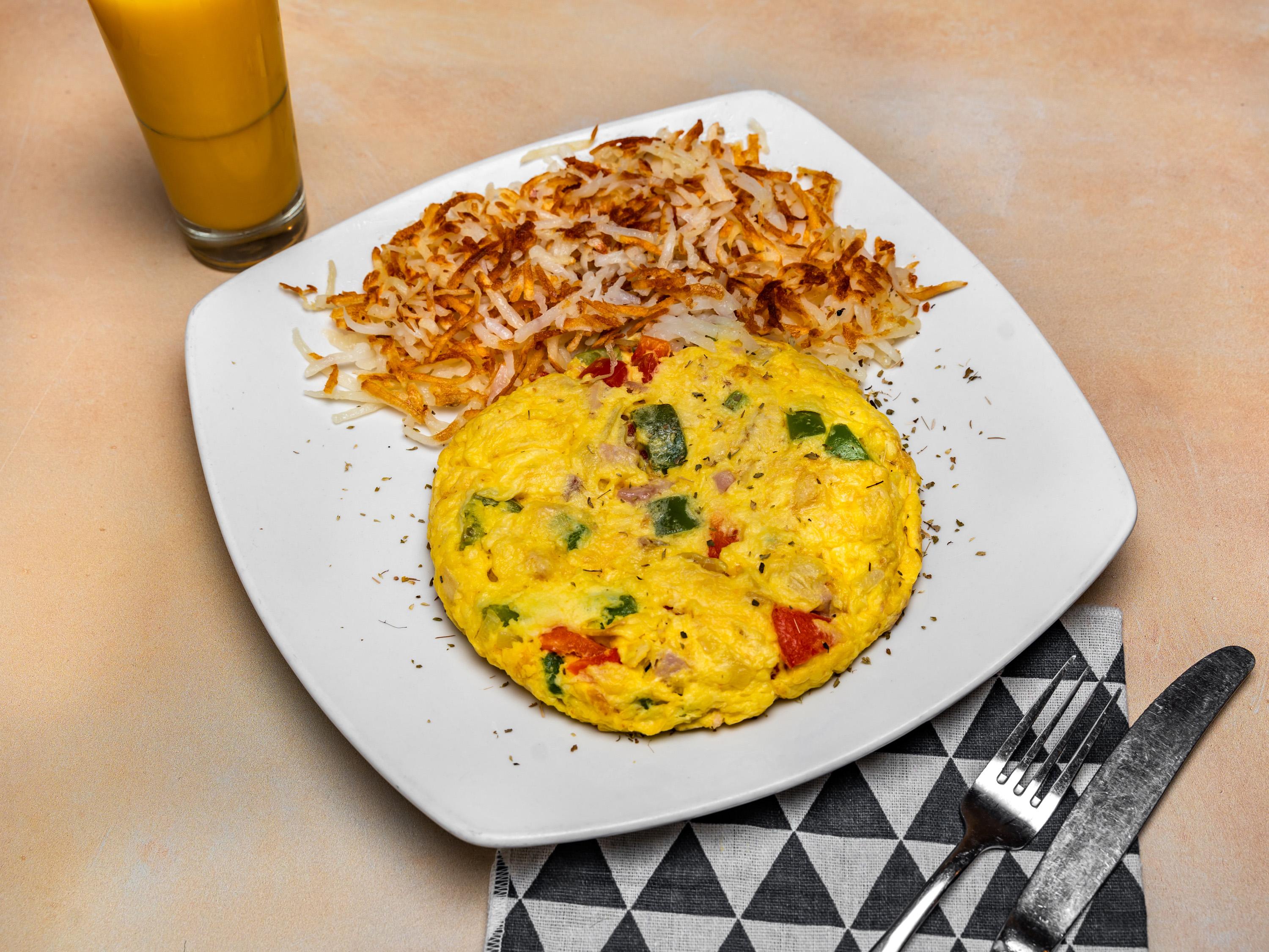 Order Western Omelette with Cheese food online from Apple Villa Pancake House store, Hoffman Estates on bringmethat.com