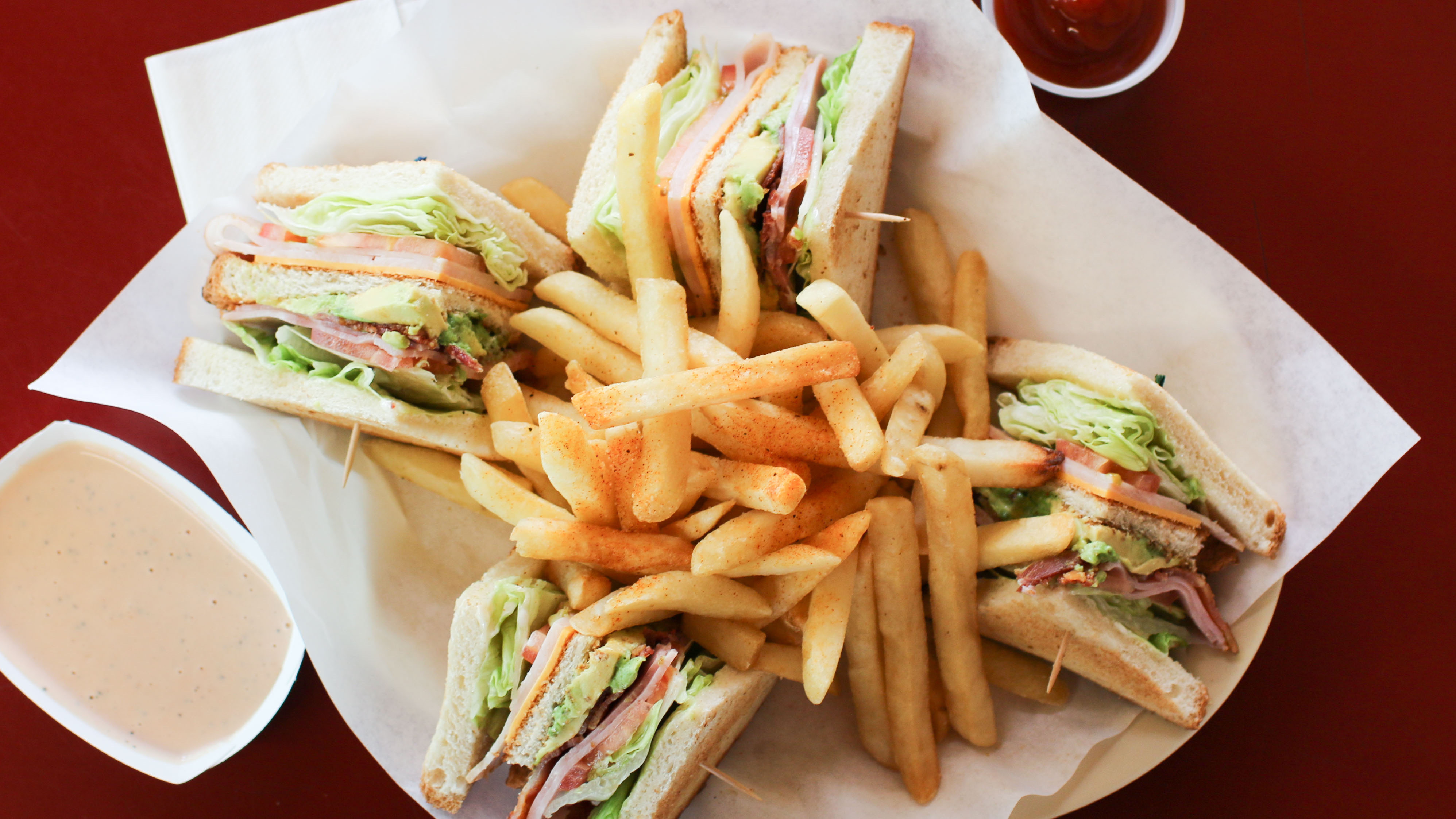 Order Club Sandwich Special Combo food online from Boy Burgers store, Los Angeles on bringmethat.com