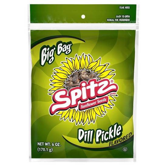 Order Spitz Dill Pickle Flavored Sunflower Seeds food online from Fastbreak Convenience Store - Stewart Ave Market store, Medford on bringmethat.com