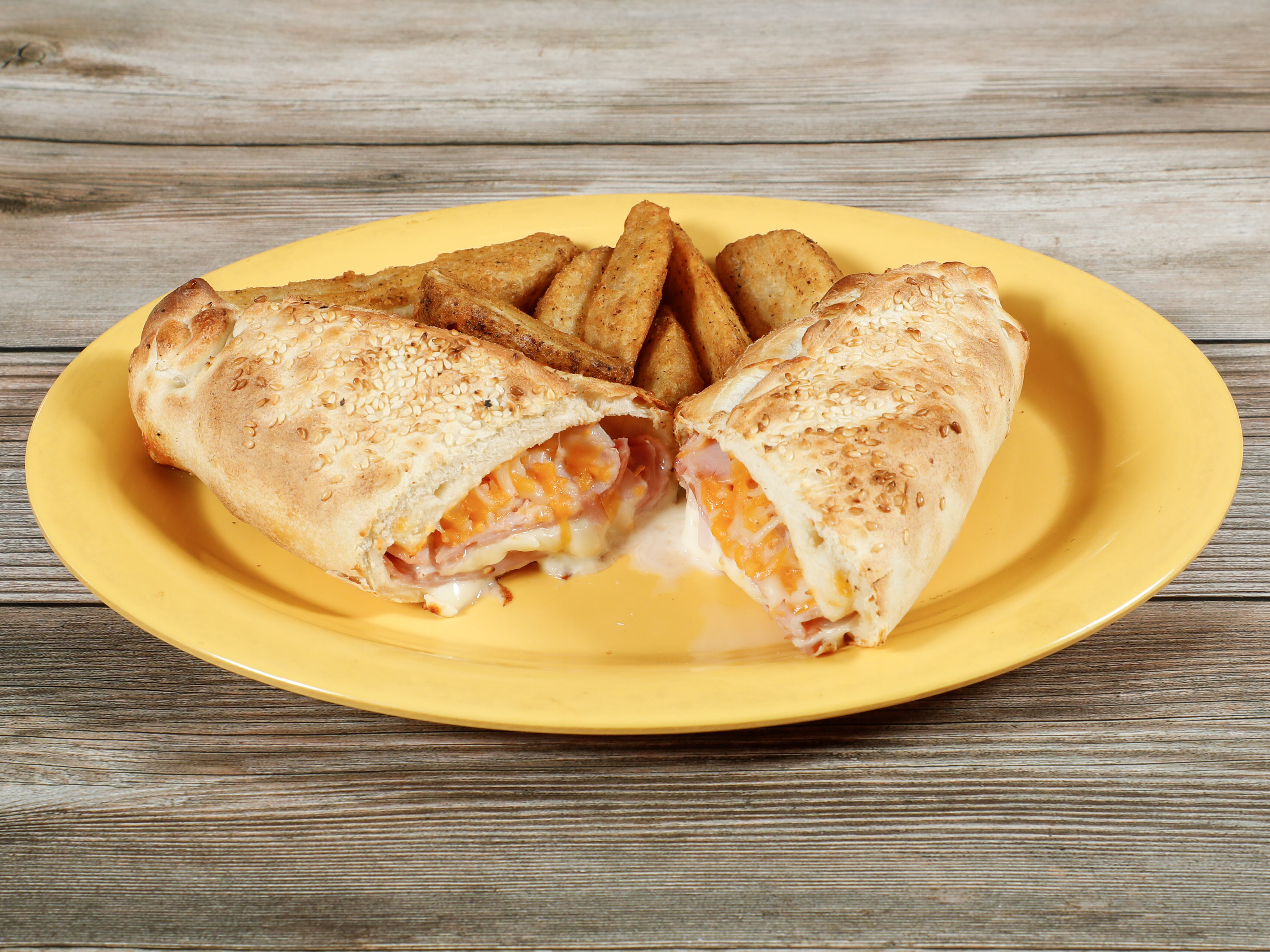 Order Ham and Cheese Hot Hat Sandwich food online from Straw Hat Pizza store, Brentwood on bringmethat.com