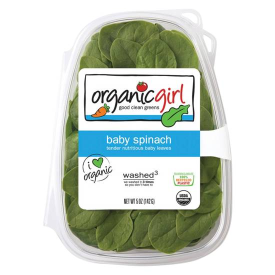 Order Organic Girl Baby Spinach 5oz food online from Everyday Needs by Gopuff store, Newark on bringmethat.com