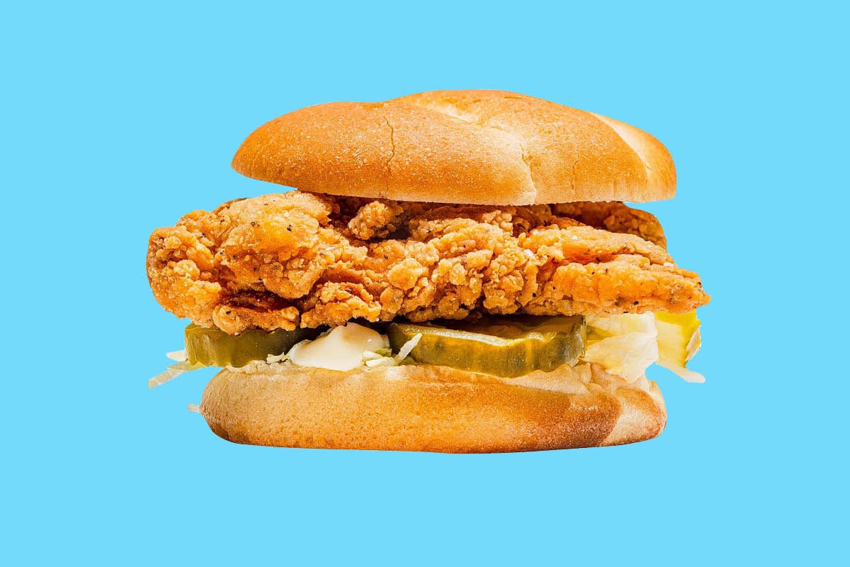 Order Crispy Chicken Tender Sandwich food online from Mrbeast Burger store, Santa Ana on bringmethat.com