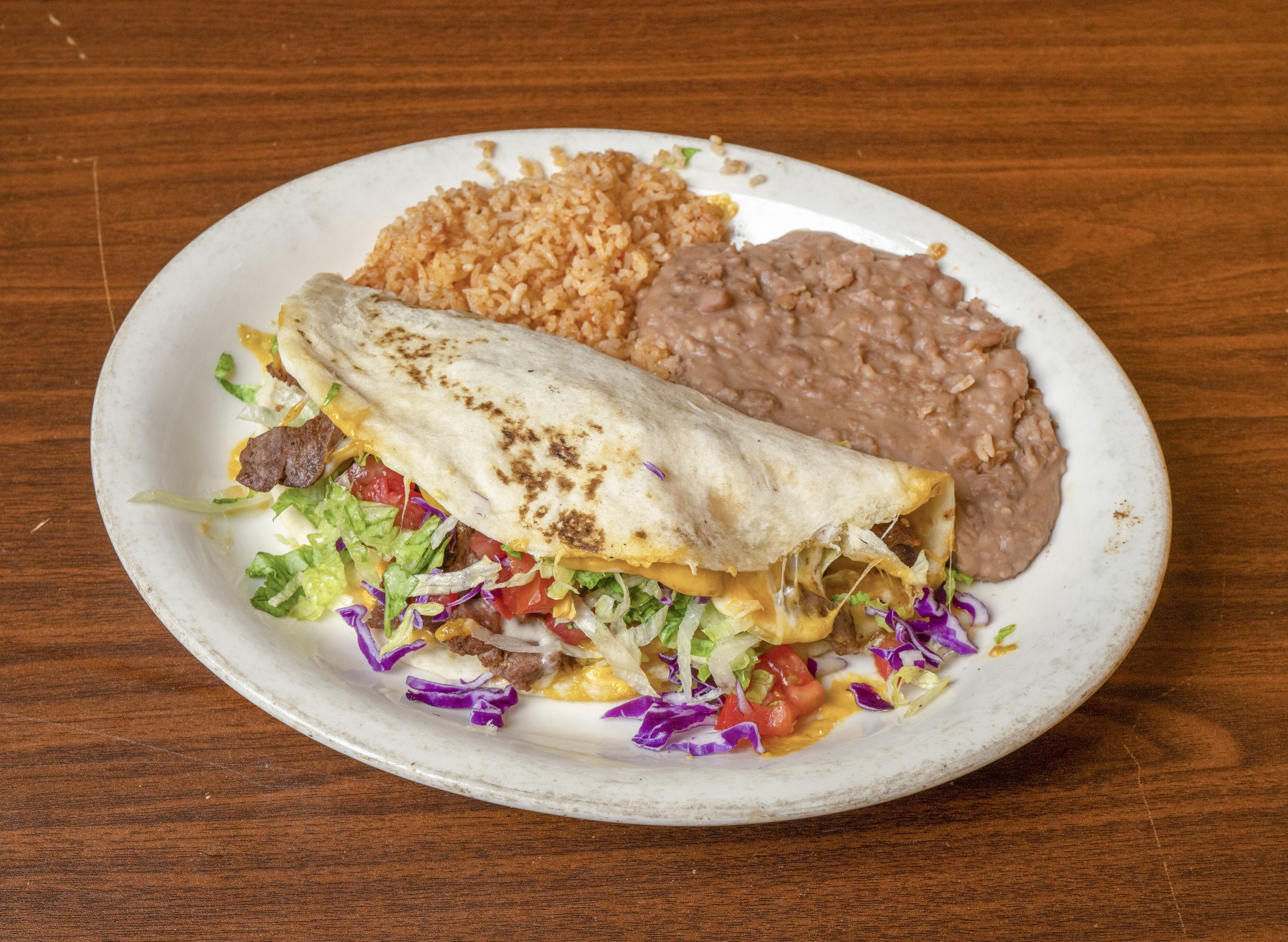 Order Ground Beef Soft Shell Taco  food online from Maria Mexican Restaurant store, Ogden on bringmethat.com