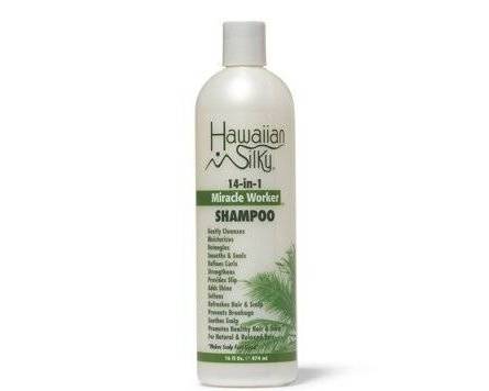 Order Hawaiian Silky 14-IN-1 Miracle Worker Shampoo 16 fl oz food online from iDa Beauty Supply Store store, Middletown on bringmethat.com