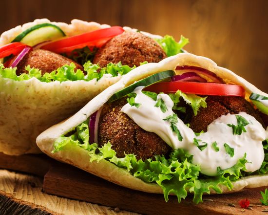 Order Falafel Sandwich food online from The Gyro Spot store, New York on bringmethat.com