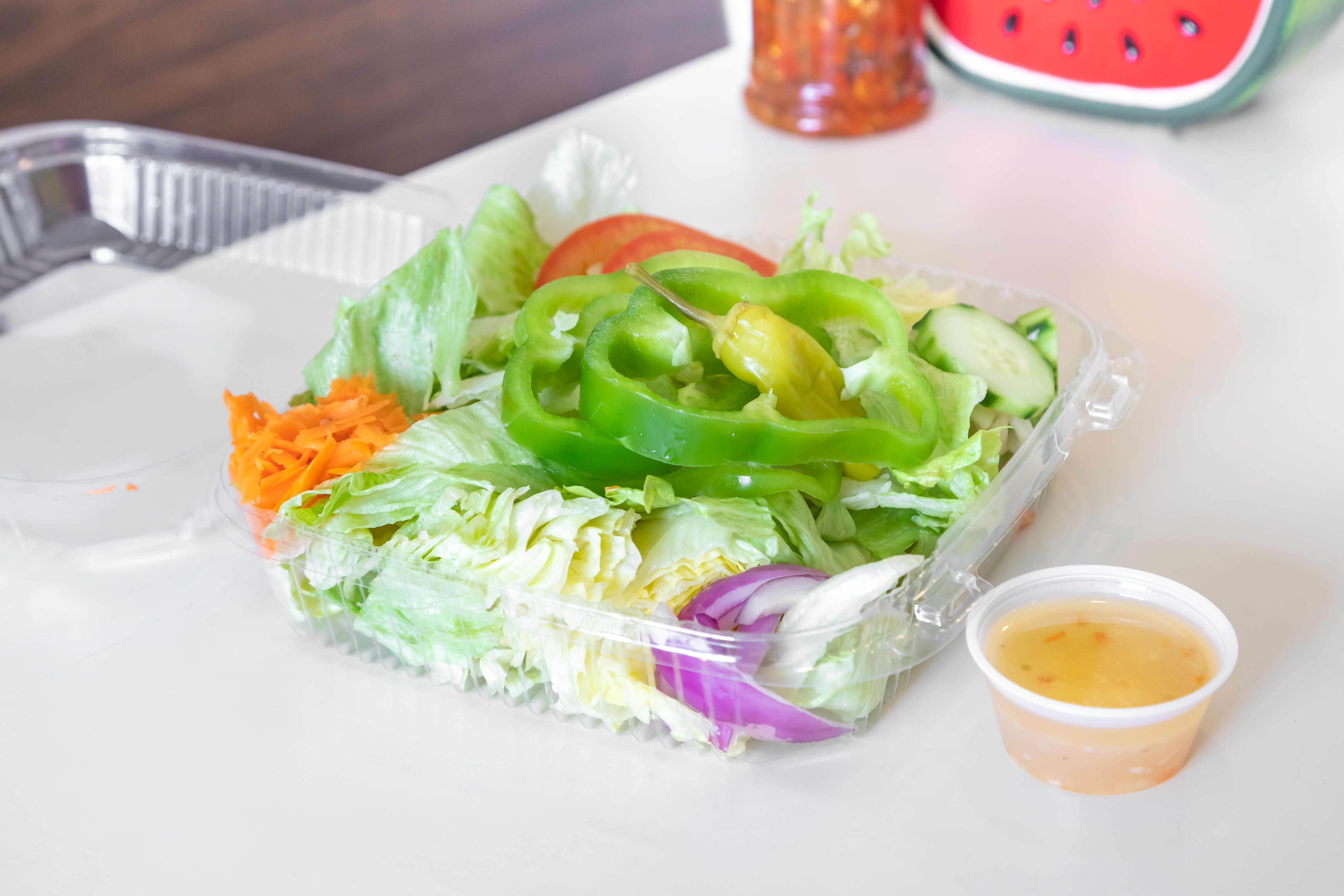 Order Garden Salad - Salad food online from West Broadway Pizza & Seafood store, Gardner on bringmethat.com