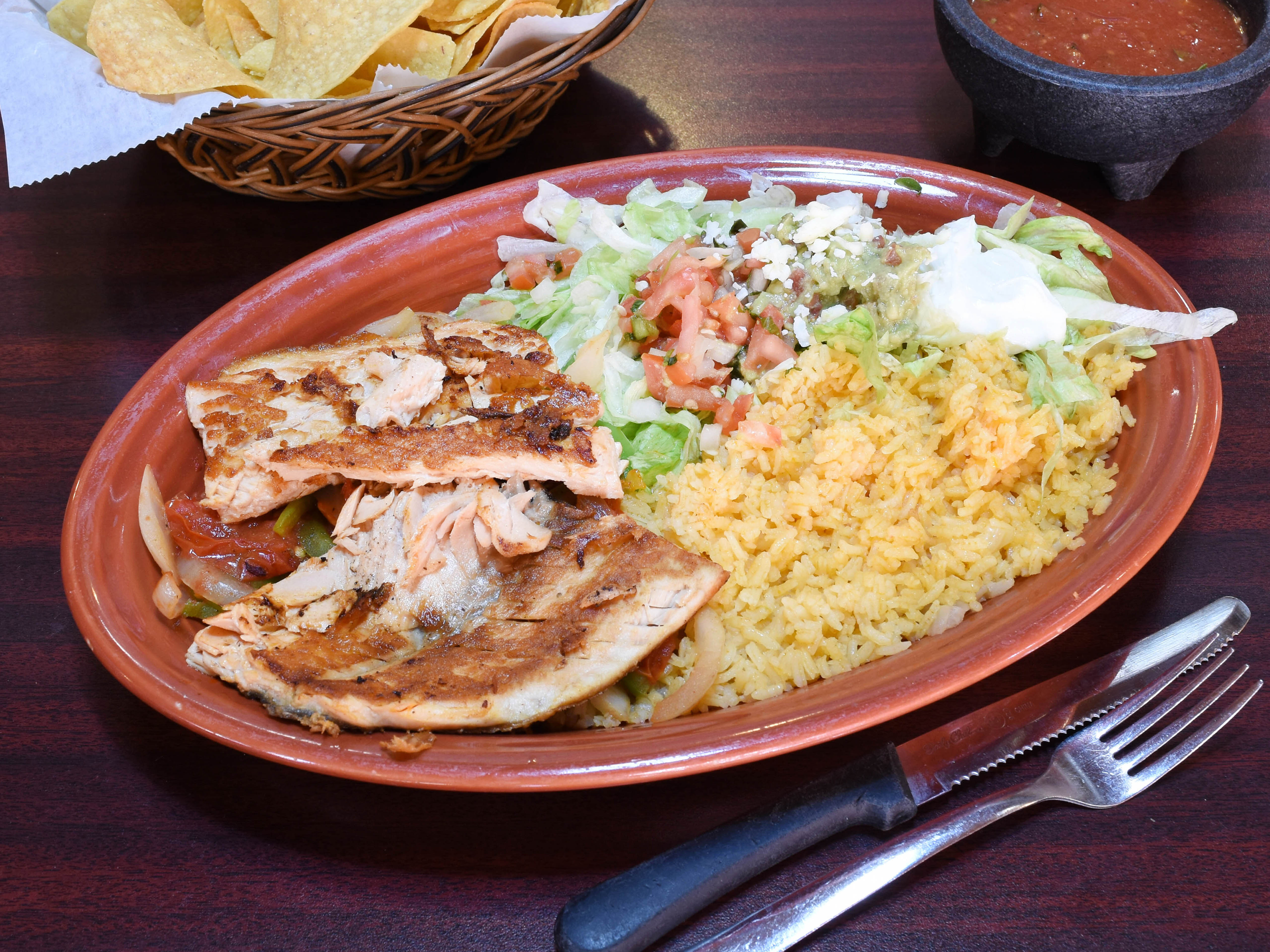Order Salmon Mexicano food online from El Toro store, Champaign on bringmethat.com
