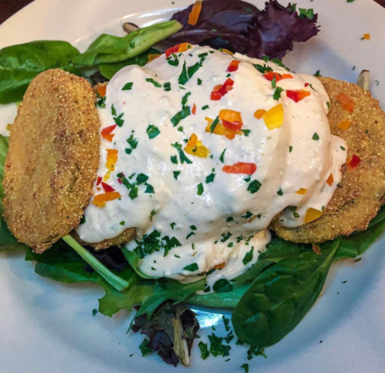 Order Fried Green Tomatoes food online from Cajun Queen store, Charlotte on bringmethat.com