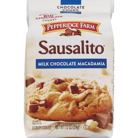 Order Pepperidge Farm Sausalito Crispy Milk Chocolate Macadamia Cookies, 7.2 Oz food online from Cvs store, ARCADIA on bringmethat.com