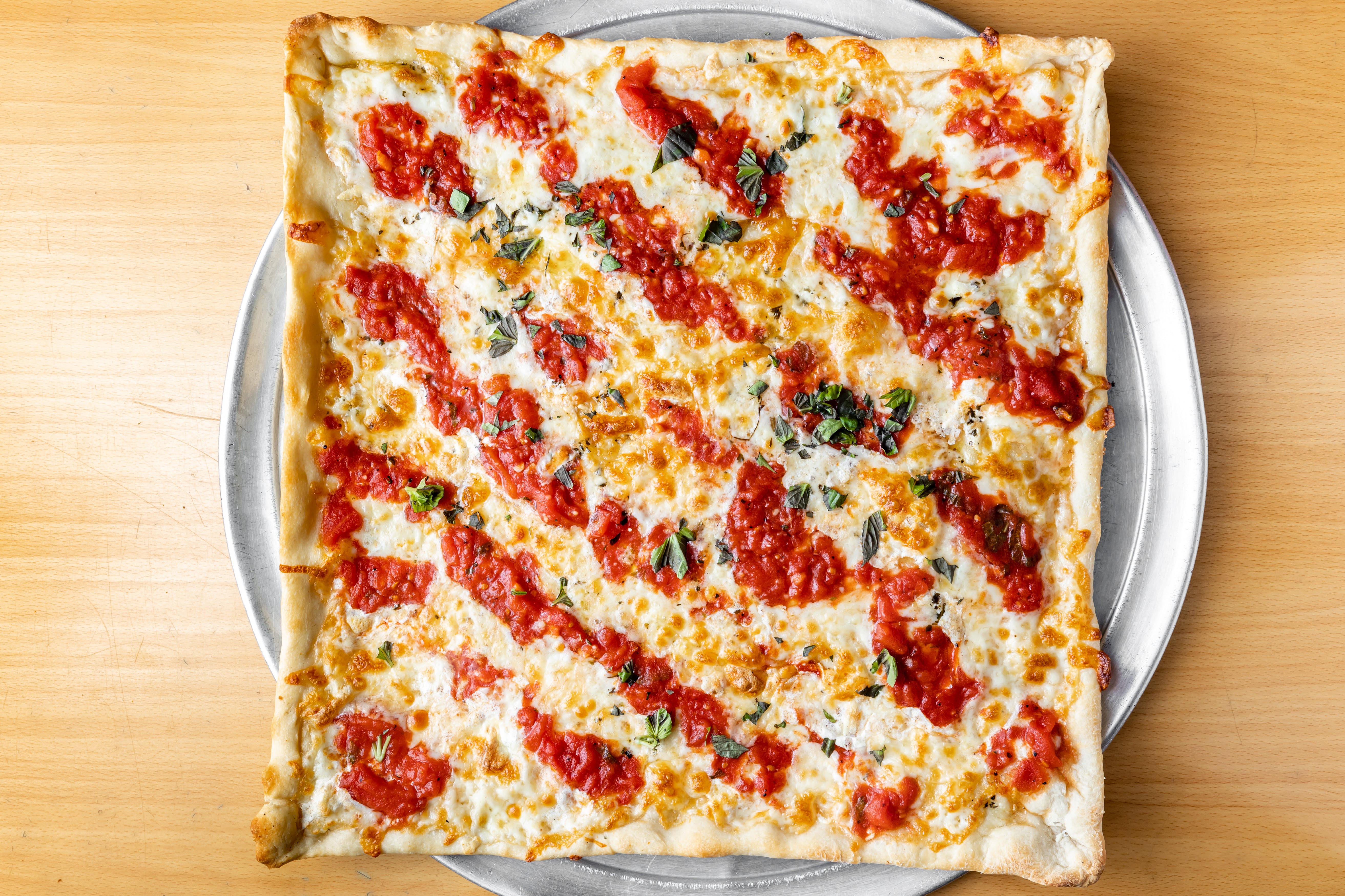 Order Grandma Pie - Pizza food online from Sicilia D'Oro store, Valley Stream on bringmethat.com