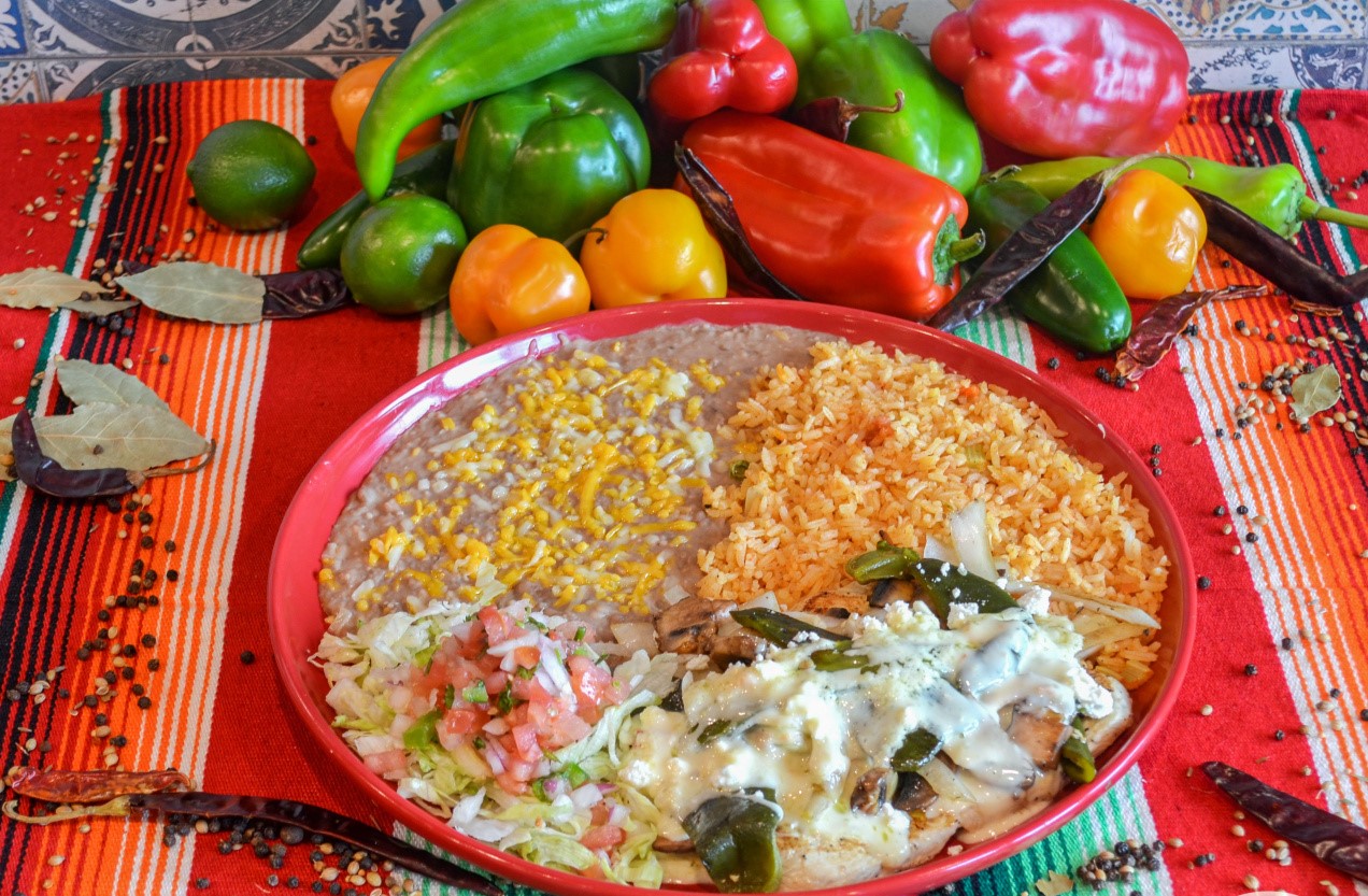 Order Pollo Poblano food online from Miguels Mexican Bar And Grill store, Colorado Springs on bringmethat.com
