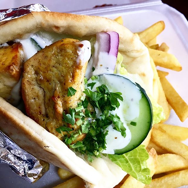 Order Chicken Kabab Sandwich Combo food online from Moe Gyro store, Hurst on bringmethat.com