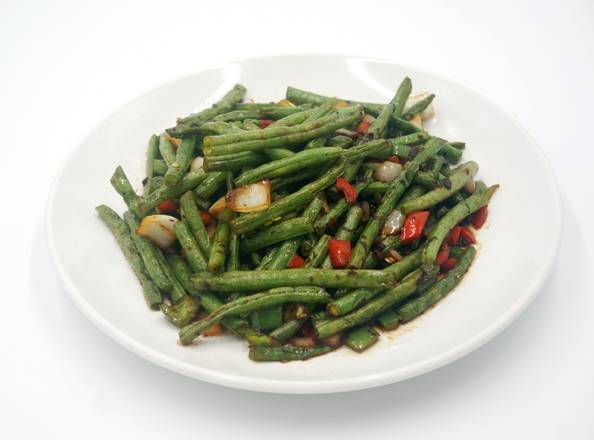 Order 810 GF Sichuan String Beans 免面筋干煸四季豆 food online from 8000 Miles store, Roselle on bringmethat.com