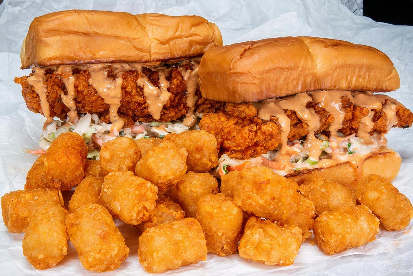 Order 2-SLIDER COMBO food online from Bad Mutha Clucka store, Thousand Oaks on bringmethat.com