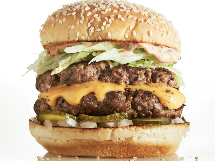 Order Double Cheeseburger food online from Mediterranean Grill And Bar store, New York on bringmethat.com