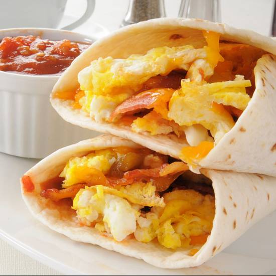 Order Breakfast Burrito food online from Espresso Yourself Coffee & Cafe store, St. Louis on bringmethat.com