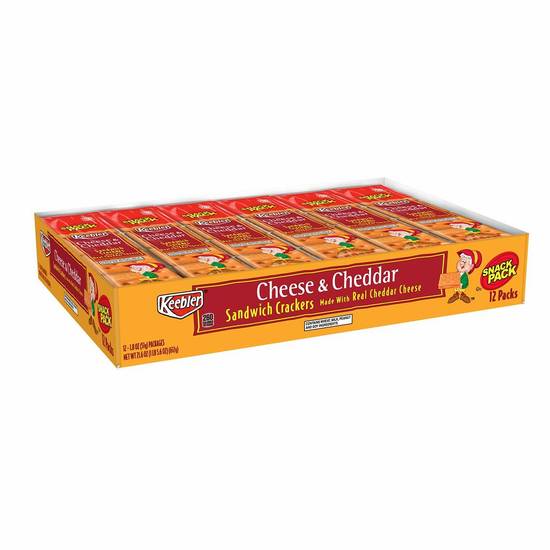 Order Keebler Sandwich Crackers - Cheese & Cheddar food online from IV Deli Mart store, Goleta on bringmethat.com