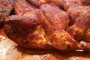 Order Chicken (Half) food online from Spring Creek Barbeque store, Houston on bringmethat.com