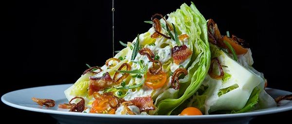 Order Steakhouse Wedge Salad food online from The Spice Of Life Catering store, Carrollton on bringmethat.com
