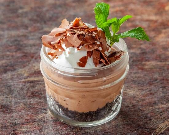 Order Chocolate Caramel Mousse Jar Pie food online from Anthony Seafood Grill At Alderwood Mall store, Lynnwood on bringmethat.com