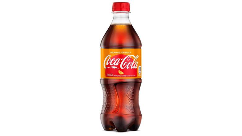 Order Orange Vanilla Coke Coca-Cola Soda Drink food online from Trumbull Mobil store, Trumbull on bringmethat.com