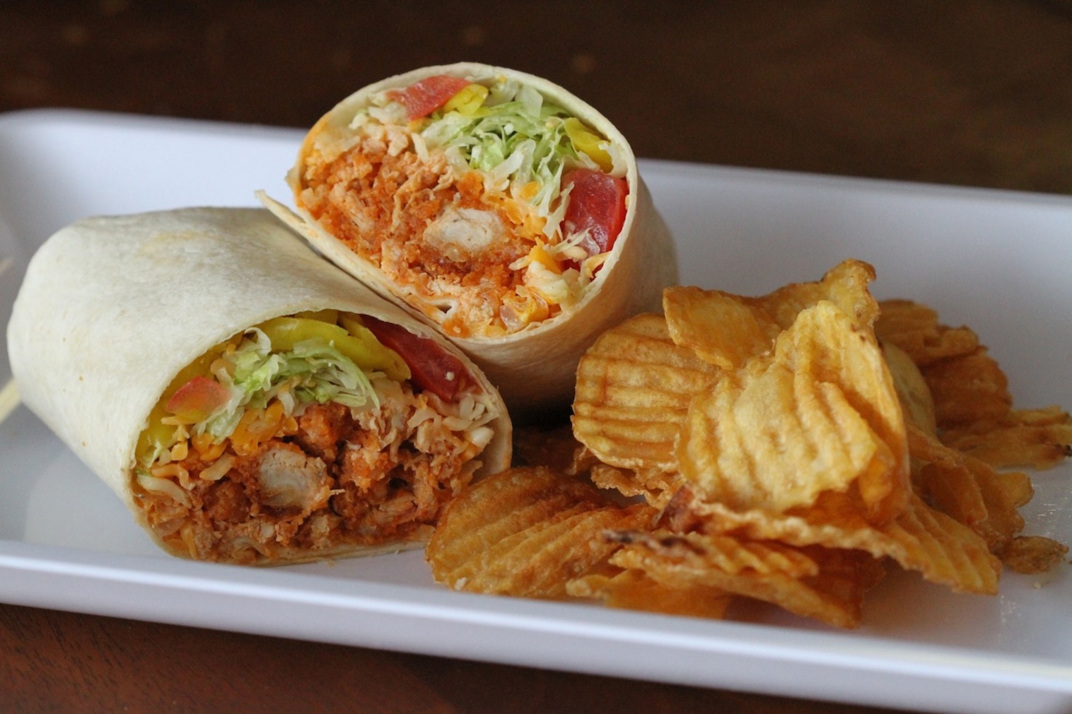 Order Buffalo Chicken Wrap food online from Guys Pizza Co. store, Euclid on bringmethat.com