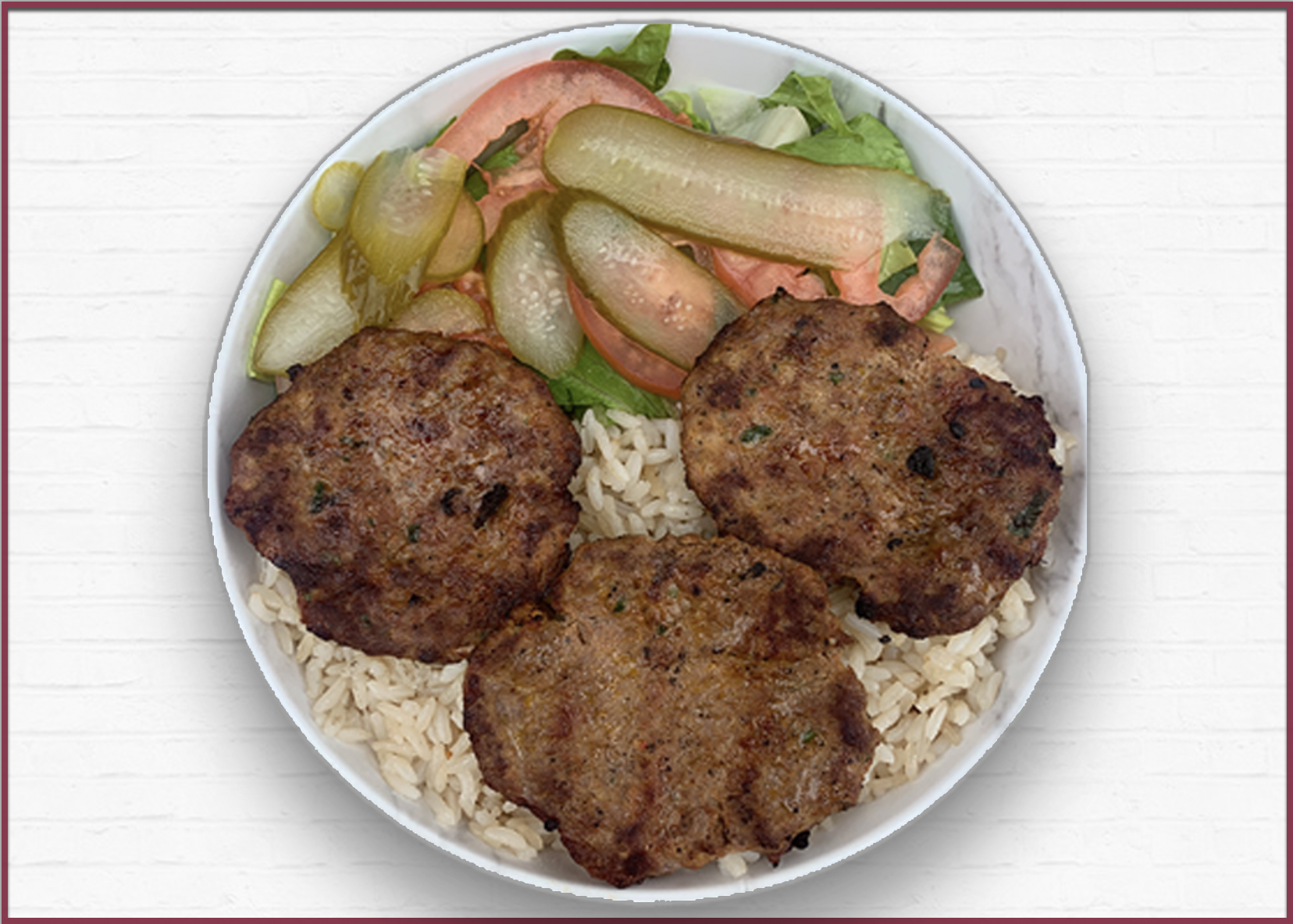 Order Kofta Kabab Bowl food online from Waba Grill store, Fullerton on bringmethat.com