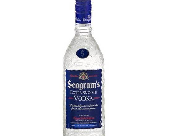 Order Seagram's Extra Smooth Vodka 750 ml 40% food online from Starway Liquor store, Bell Gardens on bringmethat.com