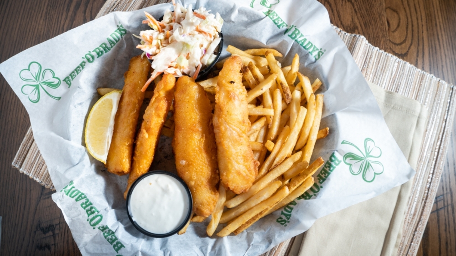 Order Fish 'N' Chips food online from Beef O'Brady's store, The Villages on bringmethat.com