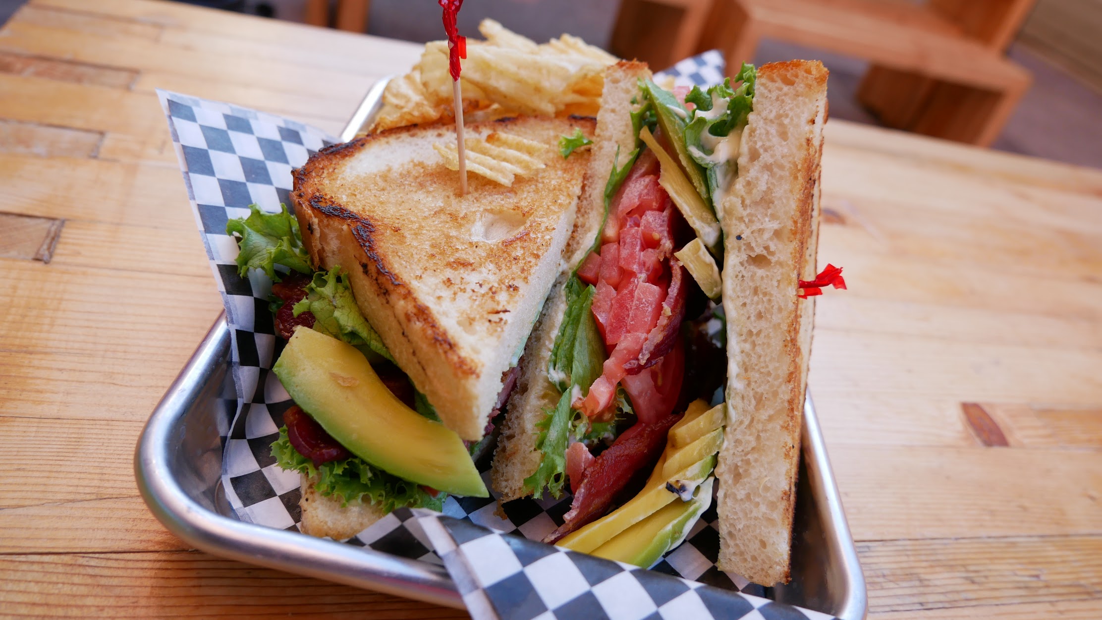Order The B.L.A.T. Sandwich food online from Red Door Brewing Co. Dowtown store, Albuquerque on bringmethat.com